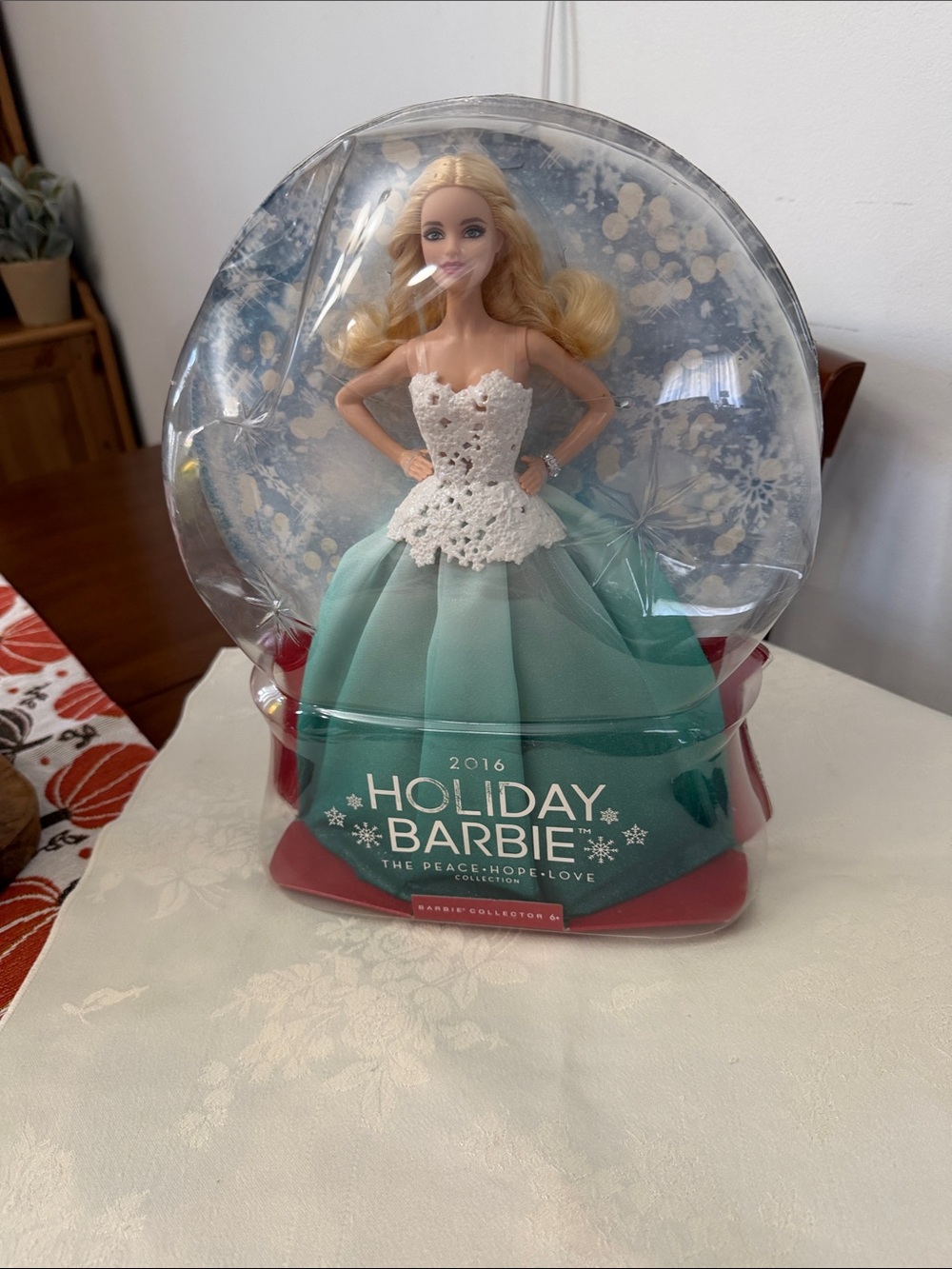 Barbie 2016 Holiday Barbie in Teal Dress